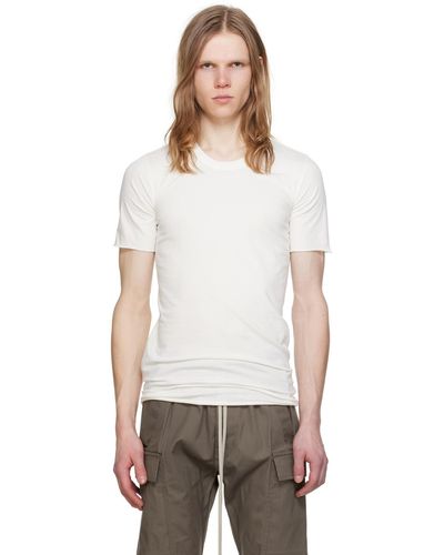 Rick Owens オフホワイト Basic Tシャツ - マルチカラー