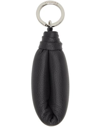 Lemaire Brown Wadded Keychain - Black