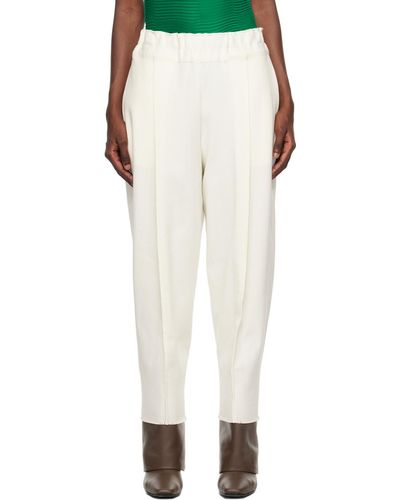 Issey Miyake Off-white Campagne Trousers