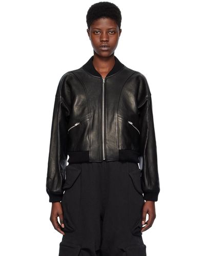 YMC Tenor Leather Jacket - Black