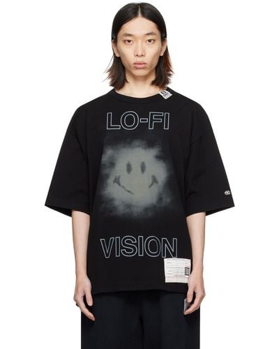 Maison Mihara Yasuhiro T-shirt 'lo-fi vision' noir