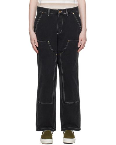 Butter Goods Double Knee Trousers - Black