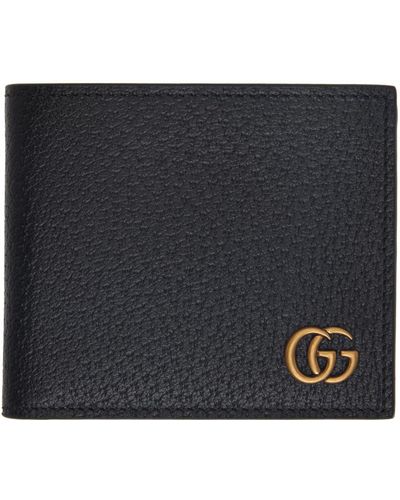 Gucci gg Marmont 二つ折り財布 - ブラック