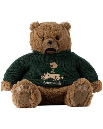 SAINTWOODS Ssense Exclusive Sweater Teddy Bear - Green