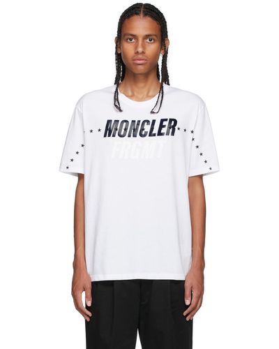 Moncler Genius T-shirt surdimensionné blanc 7 moncler frgmt hiroshi fujiwara