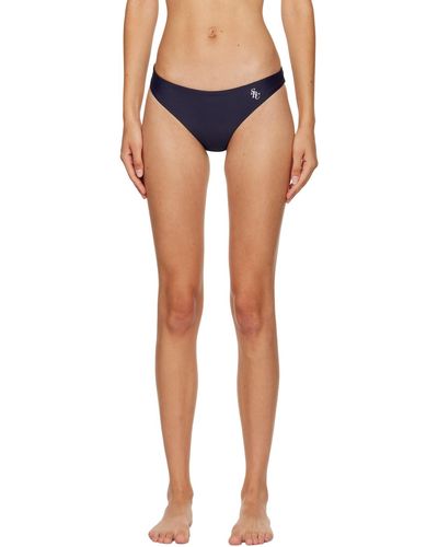 Sporty & Rich Sportyrich culotte de bikini romy bleu marine
