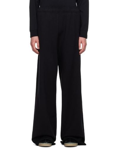 MM6 by Maison Martin Margiela Embroidered Logo Joggers - Black