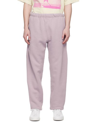 Calvin Klein Purple Relaxed-fit Lounge Trousers - Pink