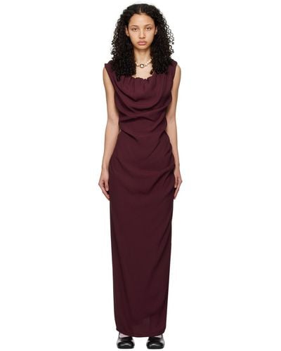 Vivienne Westwood Purple Ginnie Maxi Dress - Black