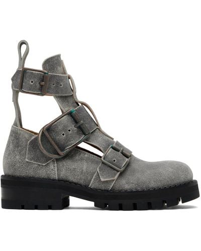 Vivienne Westwood Grey Rome Boots - Black