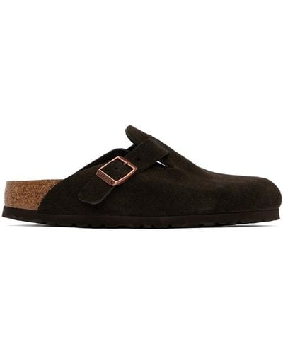 Birkenstock Narrow Boston Soft Footbed Loafers - Black