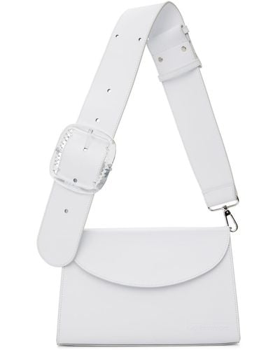 Charles Jeffrey Sac bitchy blanc à bandoulière de style ceinture
