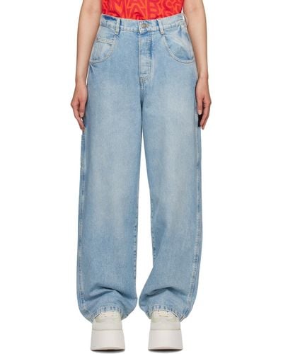 Marc Jacobs Blue 'the Oversized Carpenter Jean' Jeans