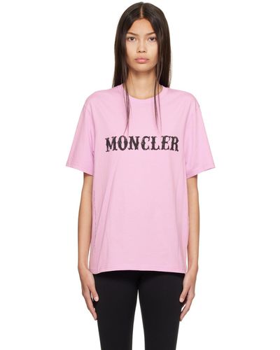 Moncler Genius 7 Moncler Frgmt Hiroshi Fujiwaraコレクション プリントtシャツ - ピンク