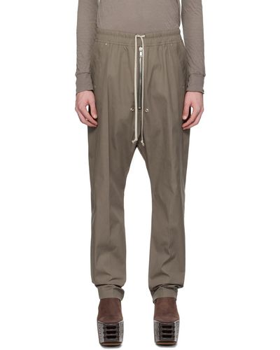 Rick Owens Pantalon gris à glissière bela - Multicolore