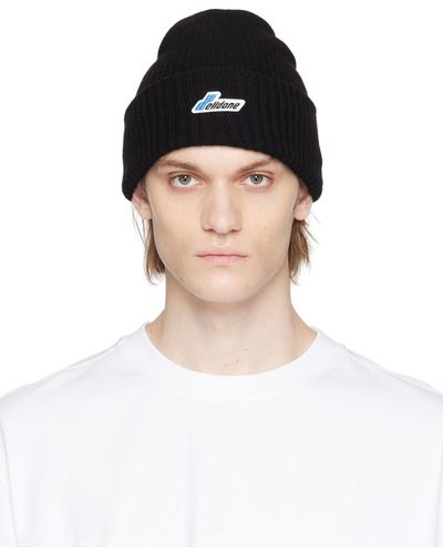 we11done Patch Beanie - White