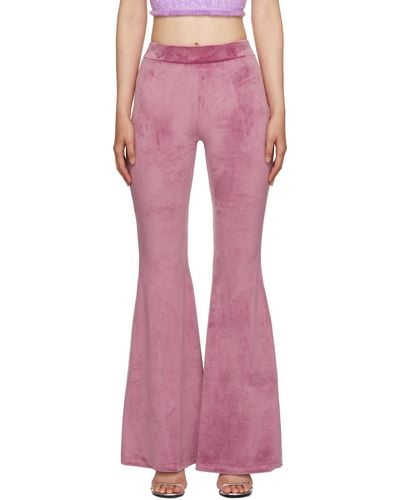 Gcds Pink Flared Trousers
