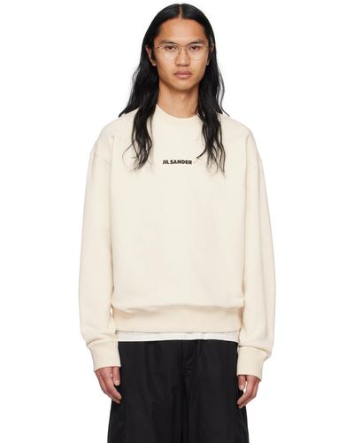 Jil Sander Off-white Oversized Sweatshirt - Black