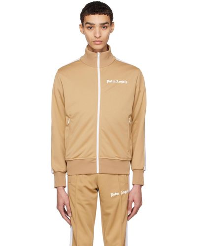 Palm Angels Beige Classic Track Jacket - Multicolor