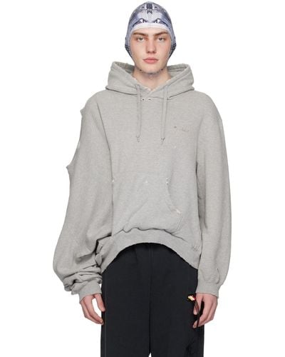 Doublet Ai Image Generation Mistake Hoodie - Grey