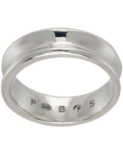 Pearls Before Swine Oyer Band Ring - Metallic