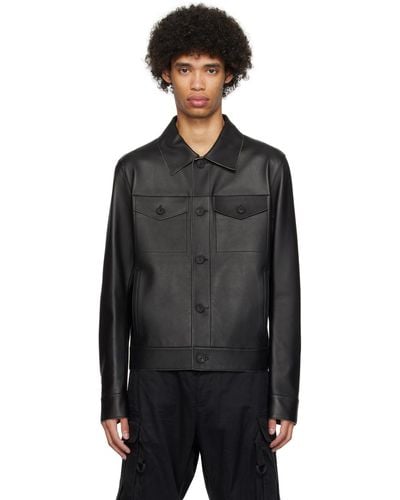 Mackage Lincoln Leather Jacket - Black
