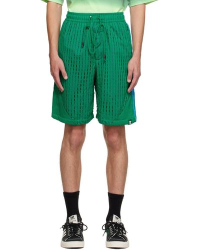 Song For The Mute Adidas Originals Edition Panelled Shorts - Green