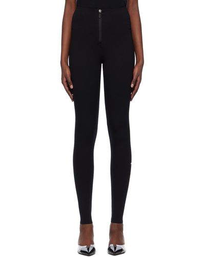 Alaïa Alaïa legging noir en jersey sculptant