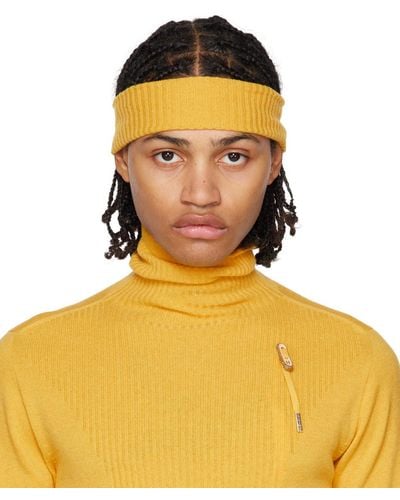 Boris Bidjan Saberi Yellow Seamless Headband