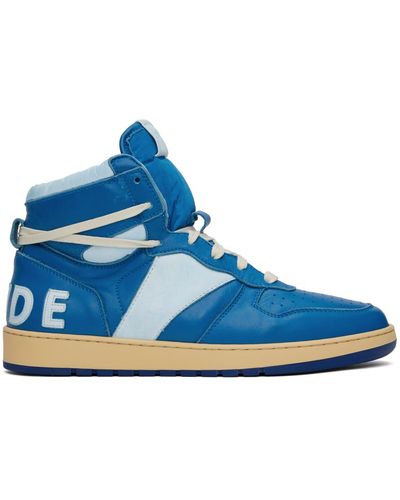 Rhude Blue Rhecess Hi Trainers