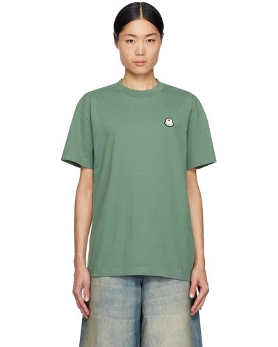 Moncler Genius Palm Angels Logo Patch T-shirt - Green