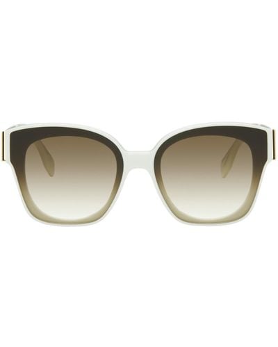Fendi White ' First' Sunglasses - Black