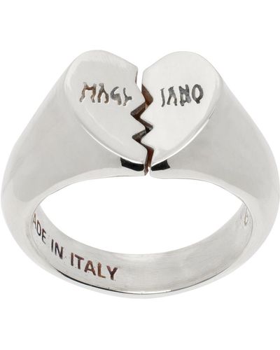 Magliano Mini Broken Heart Ring - Metallic