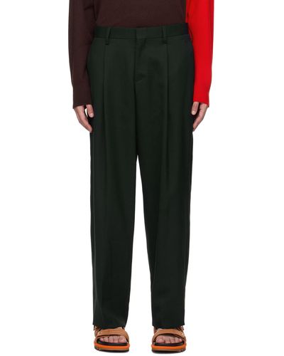 Kolor Pleated Trousers - Black