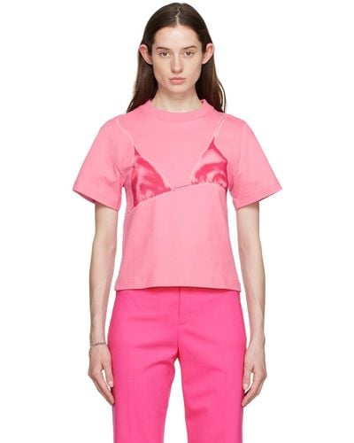 Jacquemus T-shirt 'le t-shirt bikini' rose