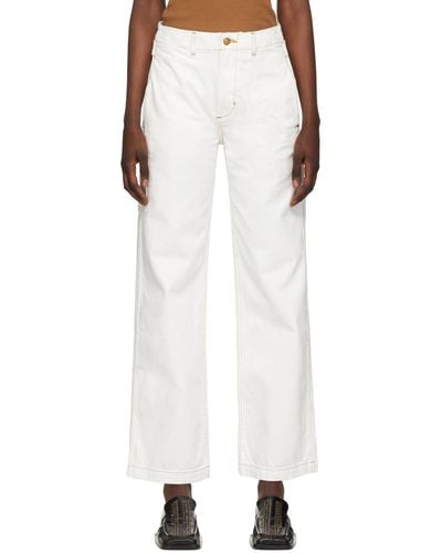 B Sides Cinch Jeans - White