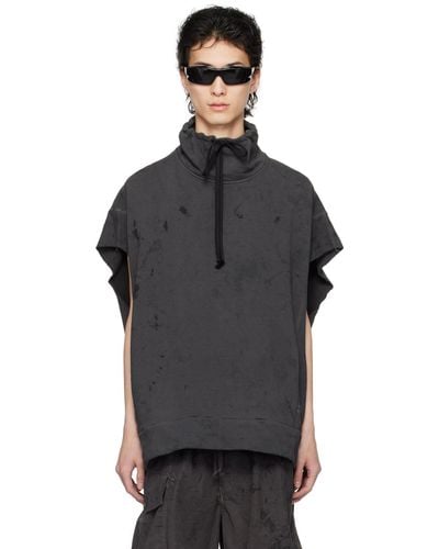 Nicolas Andreas Taralis Ssense Exclusive Doublesized Sweatshirt - Black