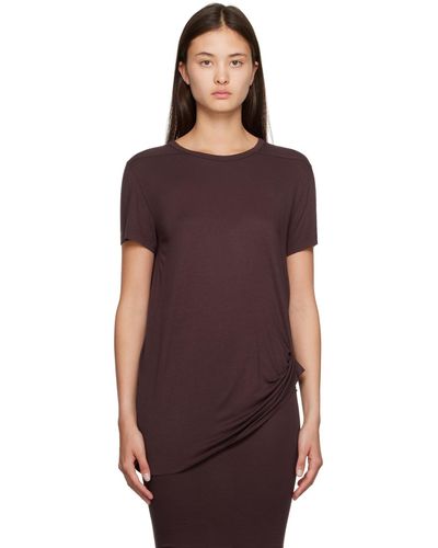 Rick Owens Lilies T-shirt mauve à fronces - Violet