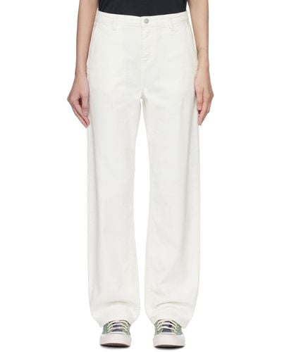 Carhartt Off- Pierce Jeans - White