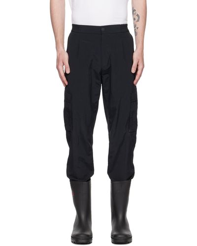 HUGO Pantalon cargo ajusté noir