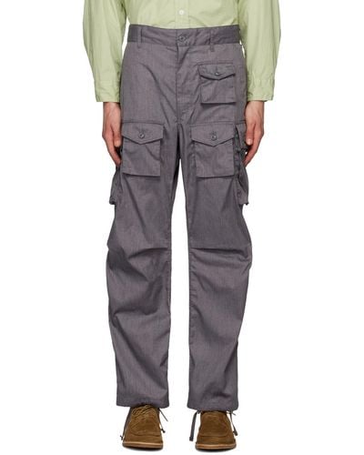 Engineered Garments Gray Bellows Pockets Cargo Pants - Multicolor