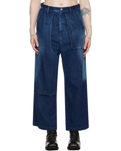 Y's Yohji Yamamoto Straight Jeans - Blue