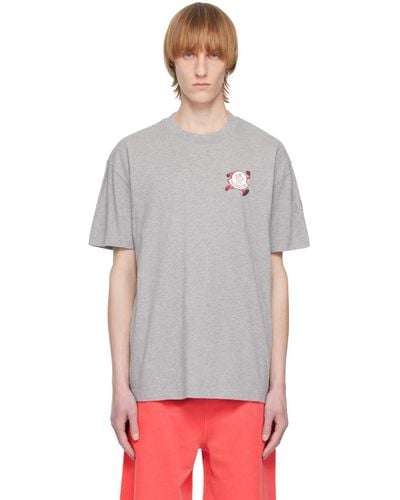 Moncler Gray Printed T-shirt - Multicolor