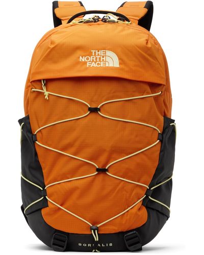 The North Face Orange & Black Borealis Backpack
