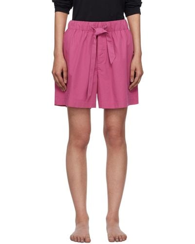 Tekla Drawstring Pyjama Shorts - Pink