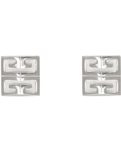 Givenchy Silver 4g Earrings - Black