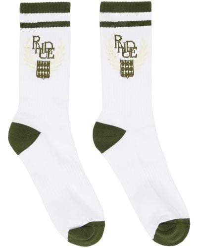 Rhude Crest Socks - White