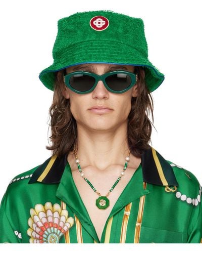 Casablancabrand Towelling Bucket Hat - Green