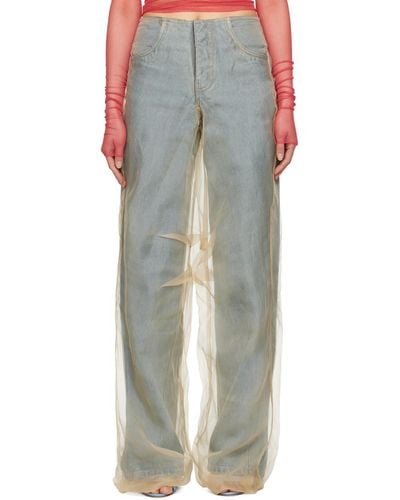 Christopher Esber Parchment Jeans - Multicolour