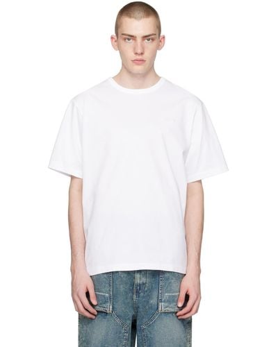 Juun.J Embroide T-shirt - White